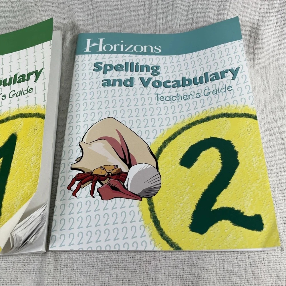 HORIZONS 1st & 2nd Grade Spelling And Vocabulary Teacher's Guide Homeschool NEW!